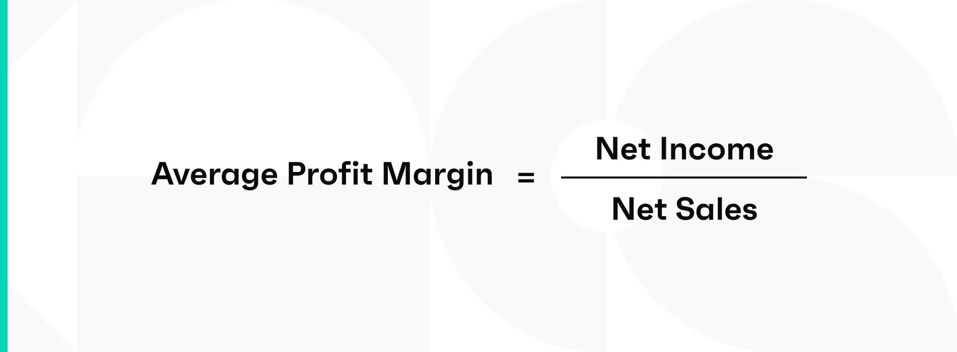 Average profit margin = net income / net sales