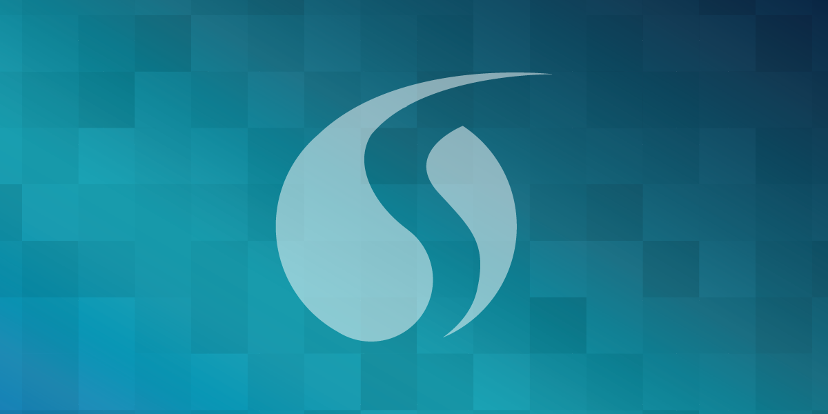 Banner image with the Salesloft logo on a blue patterned background
