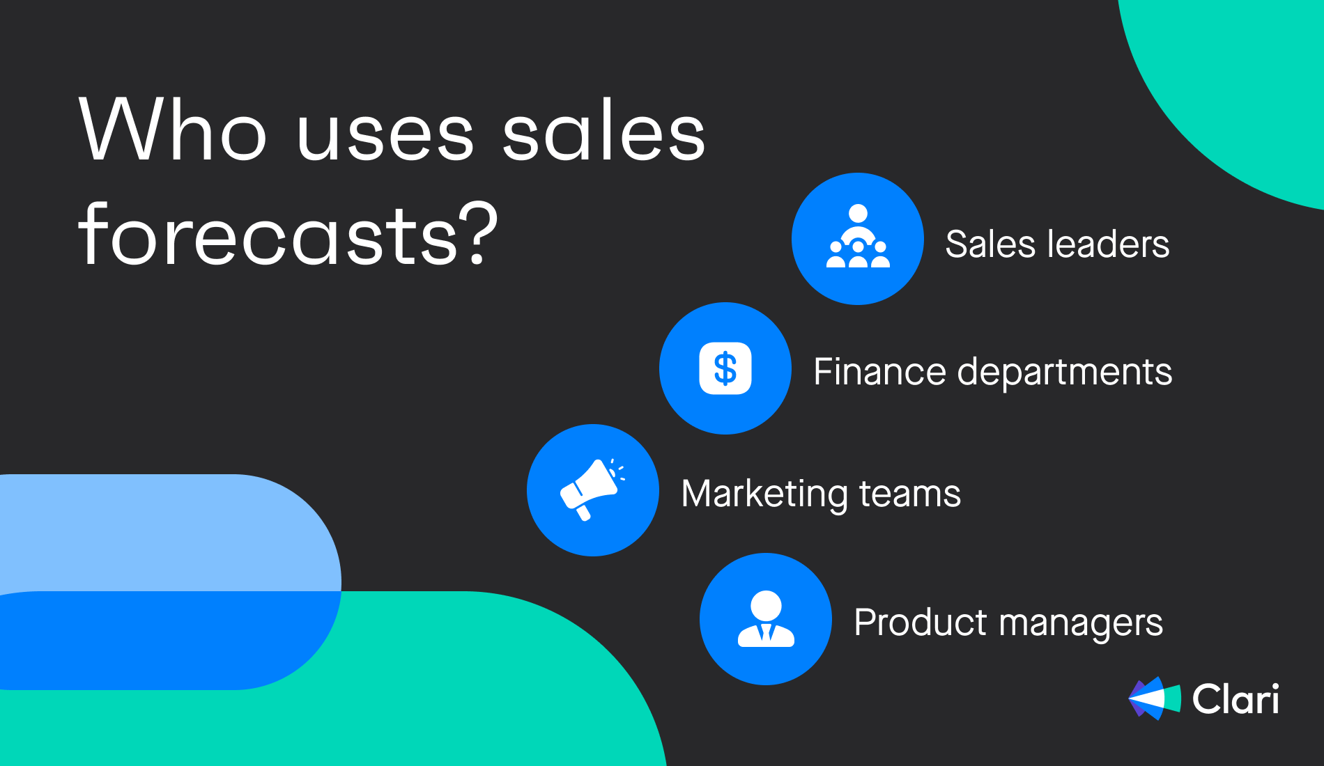 Who uses sales forecasts?