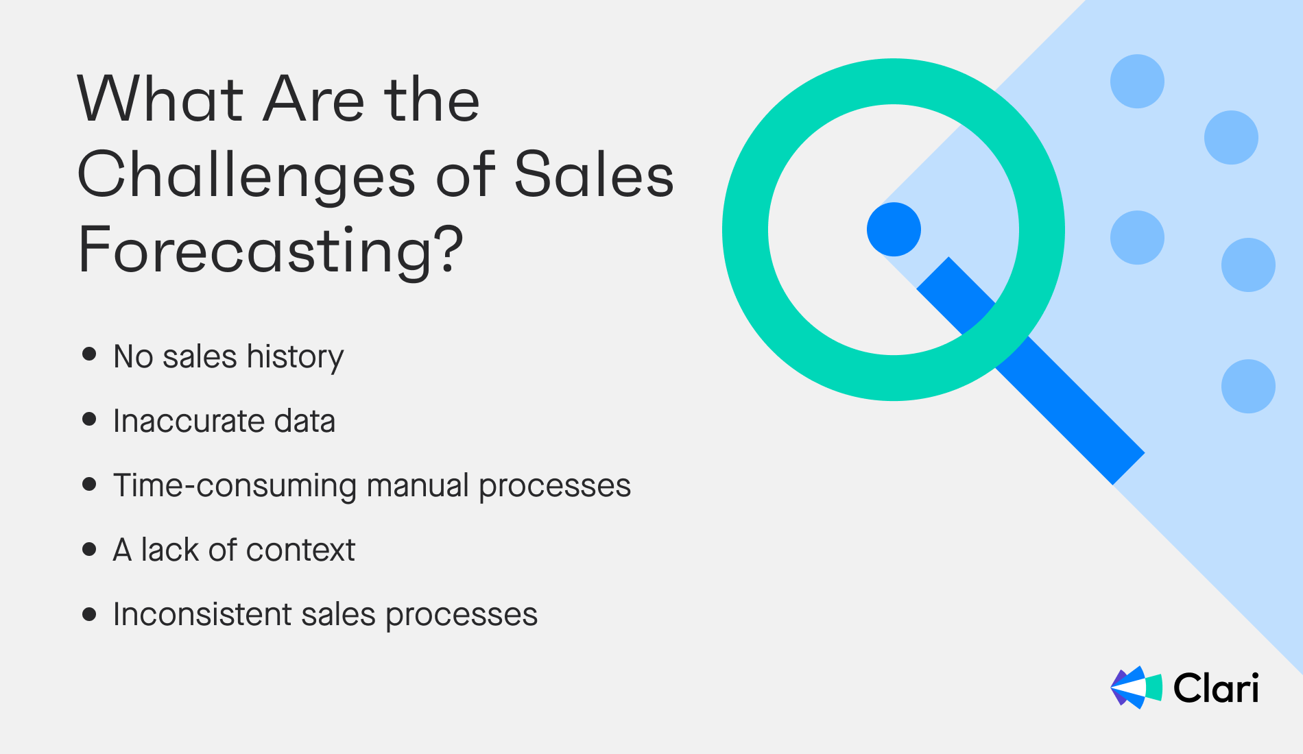 What are the top challenges with sales forecasting