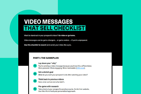 Video Messaging Checklist