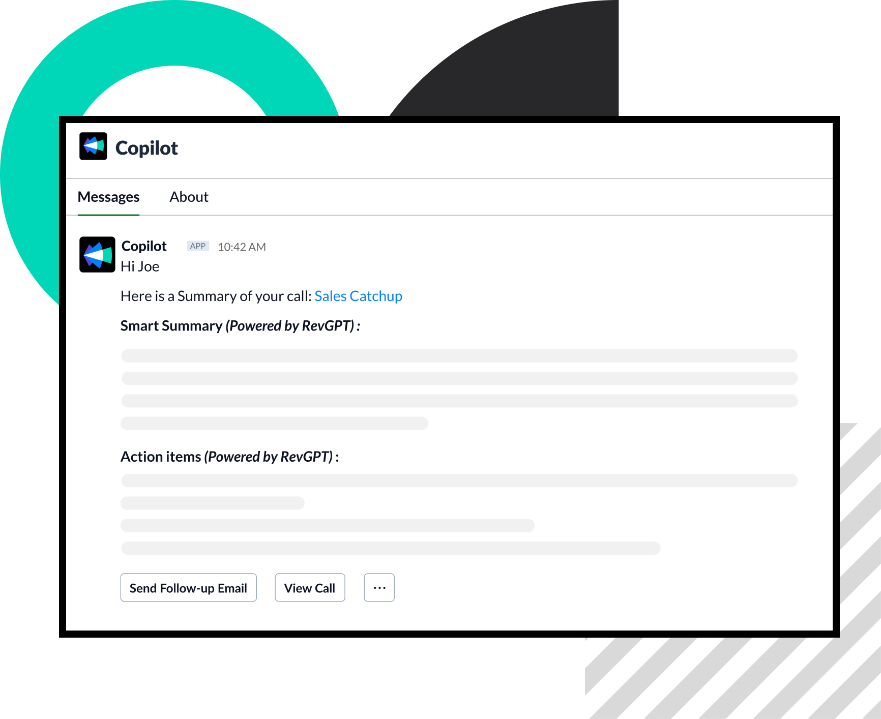 Copilot Smart Summaries Slack module