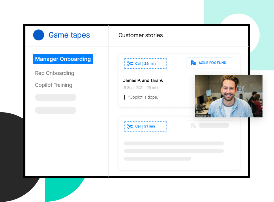 Copilot Game Tapes product screenshot