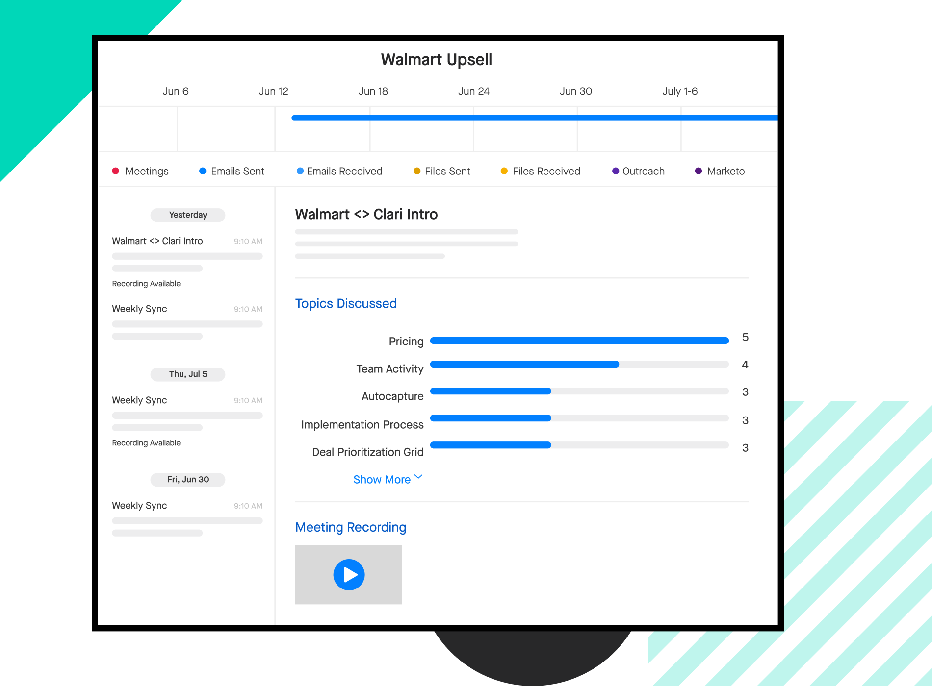 Clari Copilot UI