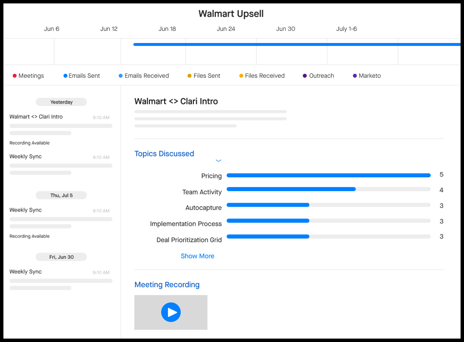 Clari Copilot Conversation Intelligence Software Clari
