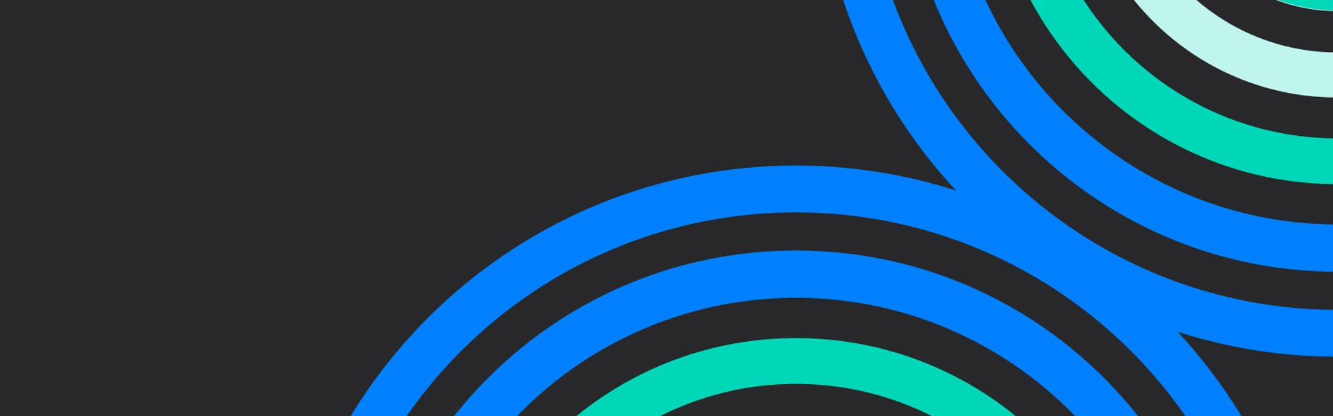 Black background with blue and teal spirals